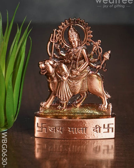 Durga Murthi Medium - Copper Antique Finish Wbg0630-2 Divine Figurines