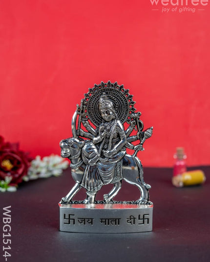 Durga Murti - Silver Antique Finish - WBG1514-1 - Murti - RG