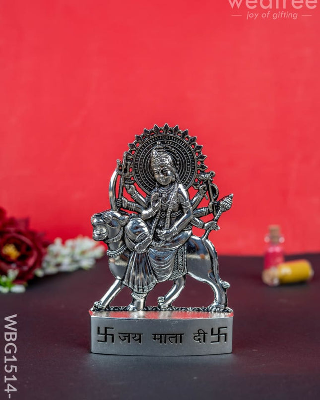 Durga Murti - Silver Antique Finish - WBG1514-1 - Murti - RG