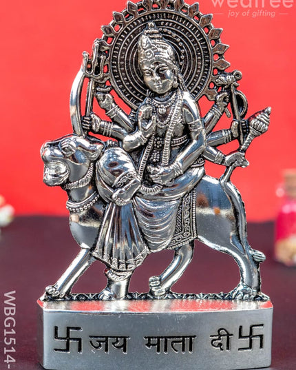 Durga Murti - Silver Antique Finish - WBG1514-1 - Murti - RG