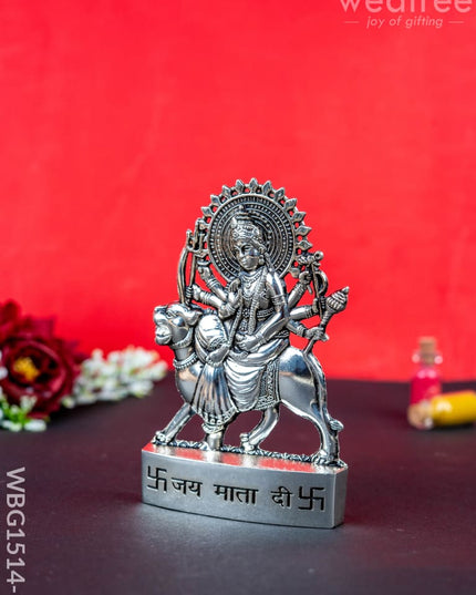 Durga Murti - Silver Antique Finish - WBG1514-1 - Murti - RG