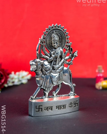 Durga Murti - Silver Antique Finish - WBG1514-1 - Murti - RG