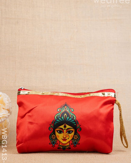 Durga Printed Purse - WBG1413-4 - Clutches & Purses