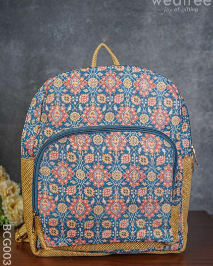 Eco-Friendly Backpack With Jute Strap - Bcg0036 Branding