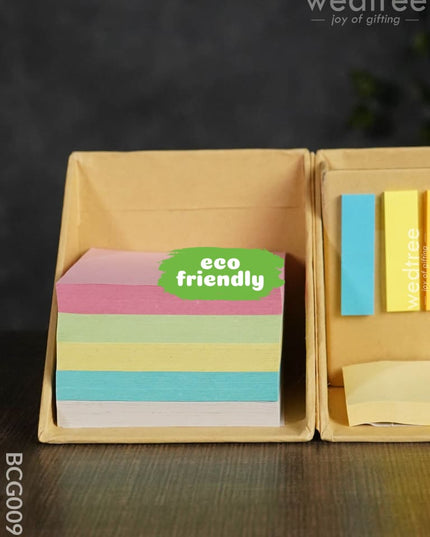 Eco Friendly - Sticky Note Cube Pad Pen / Card Holder Bcg0099 Office Utility