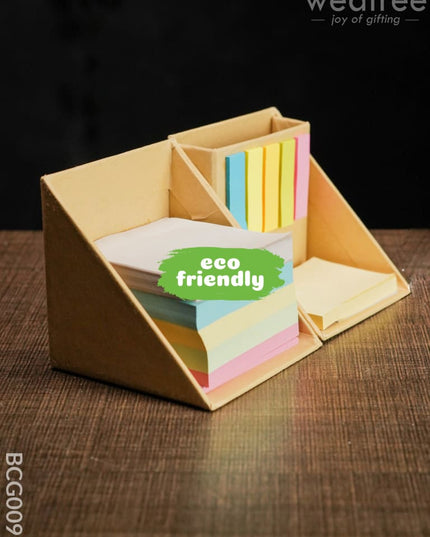 Eco Friendly - Sticky Note Cube Pad Pen / Card Holder Bcg0099 Office Utility