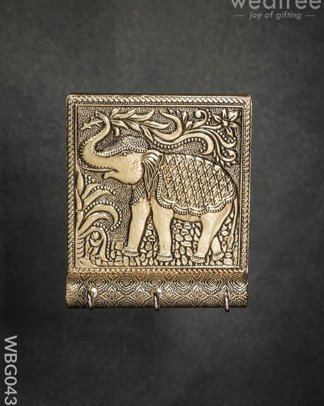 Elephant German Oxidised Keystand (4 X 5) - Wbg0435 Key Hangers Penstands & Utensils