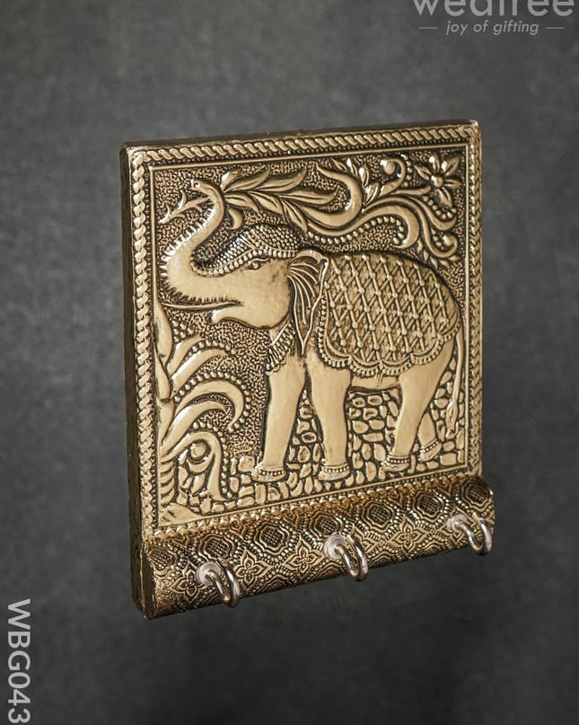 Elephant German Oxidised Keystand (4 X 5) - Wbg0435 Key Hangers Penstands & Utensils