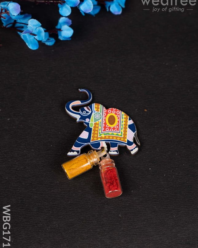 Elephant Haldi Kumkum Set - WBG1715 - Add-ons