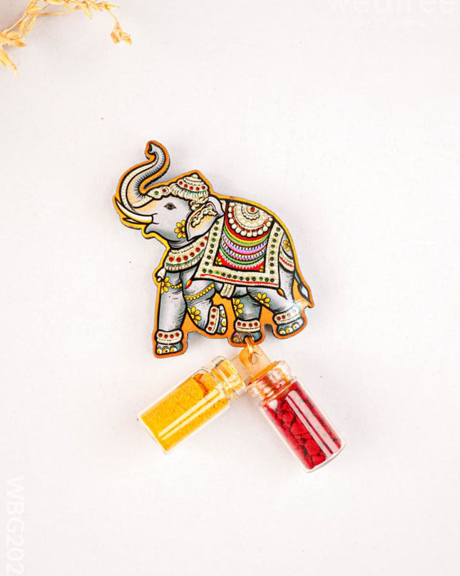 Elephant Haldi Kumkum - WBG2026 - Fridge Magnet RG