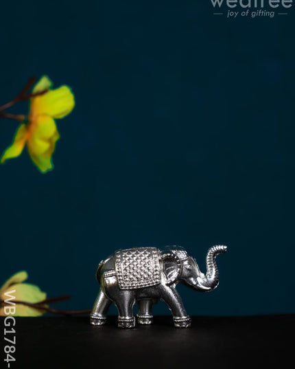 Elephant Idol - Set of 2 - Silver Finish - WBG1784-1 - Murti - RG