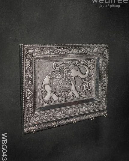Elephant Oxidised Keystand (7.5 X 9) - Wbg0438 Key Hangers