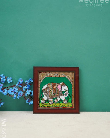 Elephant Glass Reverse Painting Frame - 4 X Inch Wl4608 Frames
