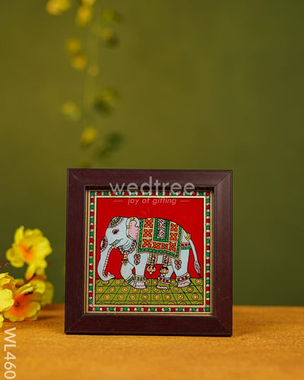 Elephant Reverse Glass Painting Frame - 4 X Inch Wl4608 Frames