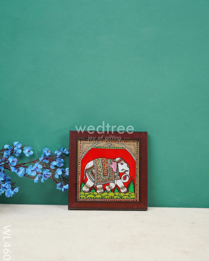 Elephant Glass Reverse Painting Frame - 4 X Inch Wl4608 Frames