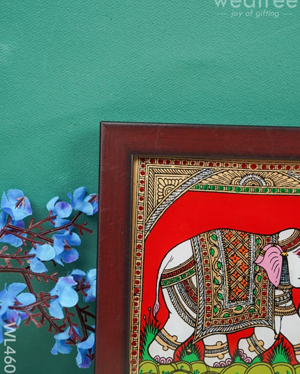 Elephant Glass Reverse Painting Frame - 4 X Inch Wl4608 Frames