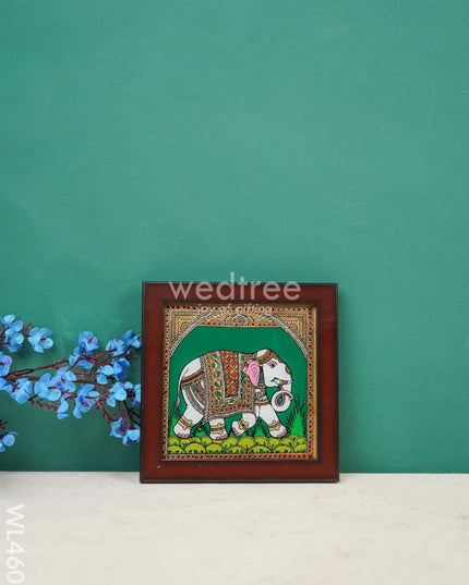 Elephant Glass Reverse Painting Frame - 4 X Inch Wl4608 Frames