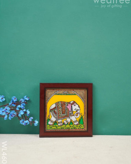 Elephant Glass Reverse Painting Frame - 4 X Inch Wl4608 Frames