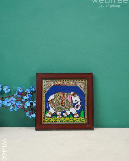 Elephant Glass Reverse Painting Frame - 4 X Inch Wl4608 Frames