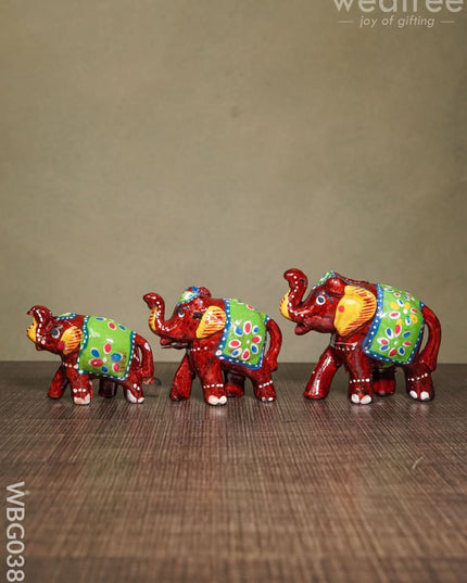 Elephant Set Of 3 - Wbg0382 Home Decors
