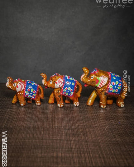Elephant Set Of 3 - Wbg0382 Home Decors