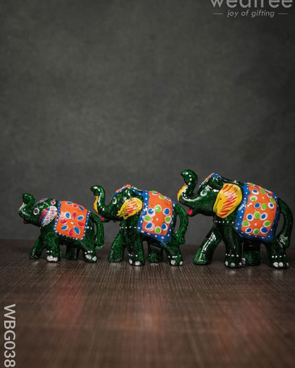Elephant Set Of 3 - Wbg0382 Home Decors