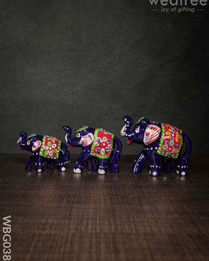 Elephant Set Of 3 - Wbg0382 Home Decors