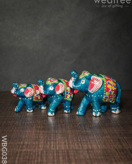 Elephant Set Of 3 - Wbg0382 Home Decors