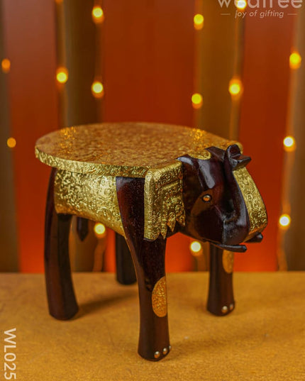 Elephant Stool - 12 Inch (Metal Fitting) Wl0253 Stool