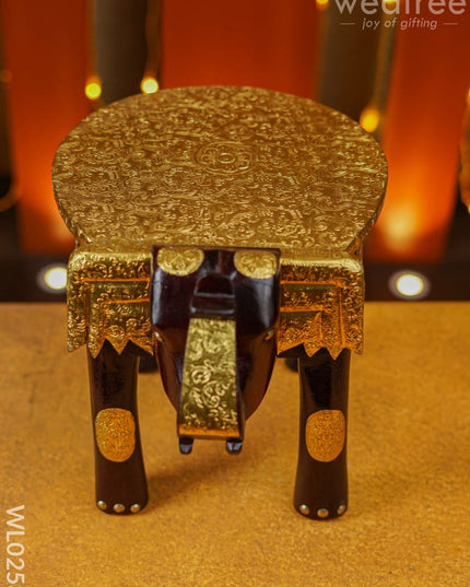 Elephant Stool - 12 Inch (Metal Fitting) Wl0253 Stool