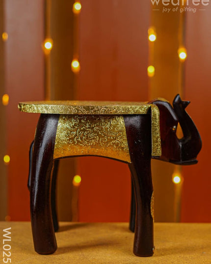 Elephant Stool - 12 Inch (Metal Fitting) Wl0253 Stool