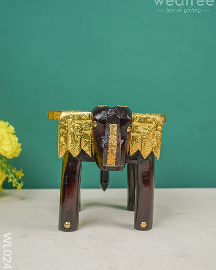 Elephant Stool - 6 Inch (Metal Fitting) Wl0245 Stool