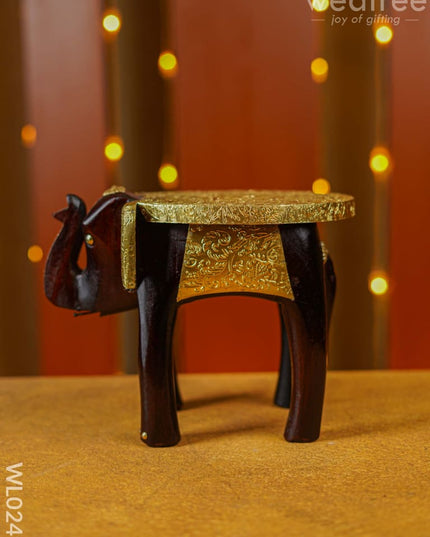Elephant Stool - 8 Inch (Metal Fitting) Wl0249 Stool