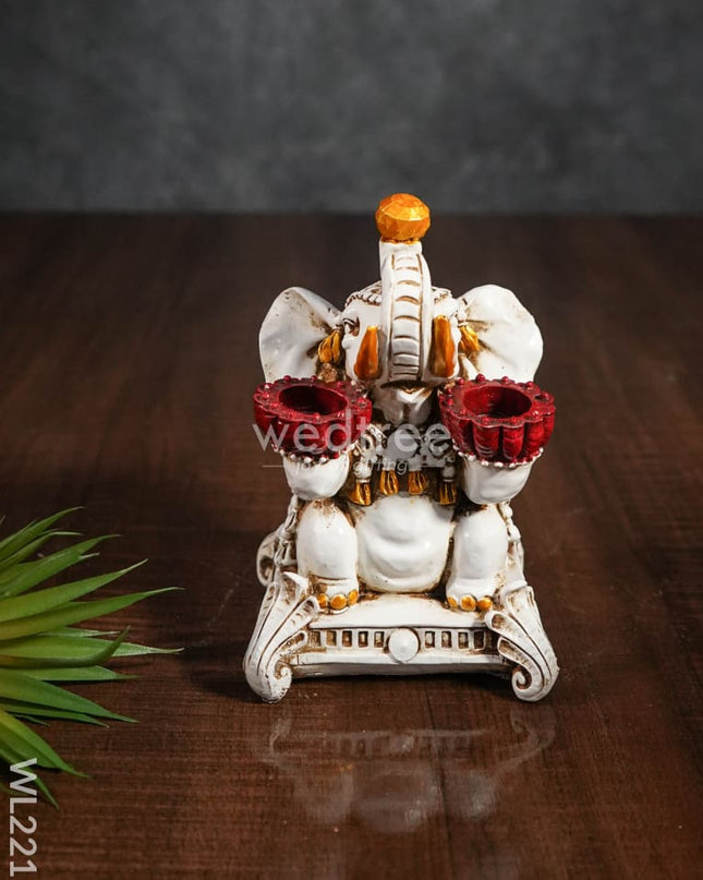 Elephant T Light Holder - Wl2215 Candles And Votives