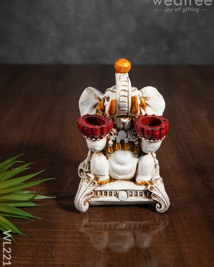 Elephant T Light Holder - Wl2215 Candles And Votives
