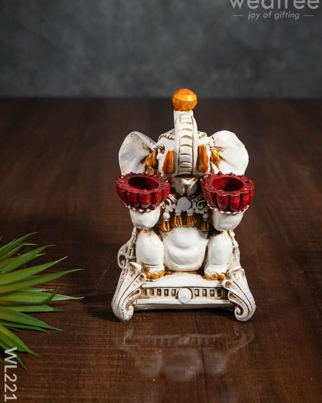 Elephant T Light Holder - Wl2215 Candles And Votives