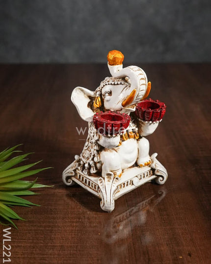 Elephant T Light Holder - Wl2215 Candles And Votives