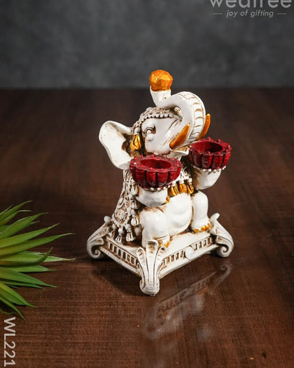 Elephant T Light Holder - Wl2215 Candles And Votives