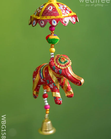 Elephant Thoran with Bells - Set of 2 - WBG1589 Thorans RG