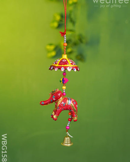 Elephant Thoran with Bells - Set of 2 - WBG1589 Thorans RG