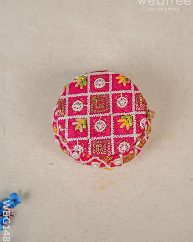 Embroidered Bangle Box - Wbg1481 Jewellery Holders Rg