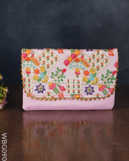 Embroidered Sling Bag In Assorted Colours - Wbg0903 Clutches & Purses
