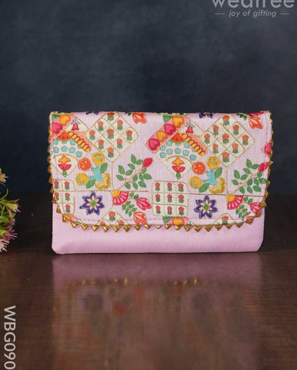 Embroidered Sling Bag In Assorted Colours - Wbg0903 Clutches & Purses