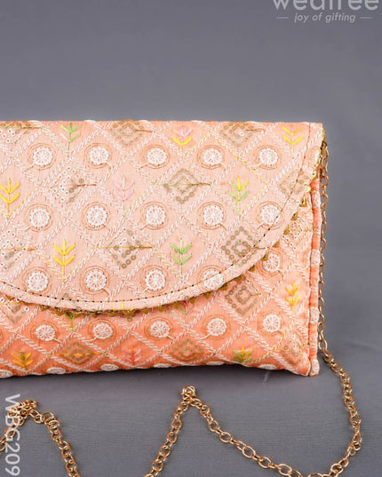 Embroidered Sling Bag - WBG2099 - Clutches & Purses