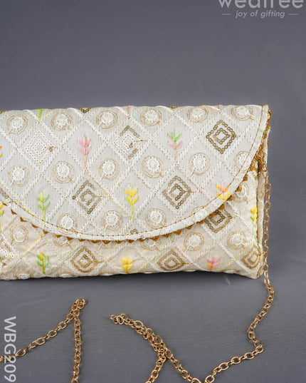 Embroidered Sling Bag - WBG2099 - Clutches & Purses