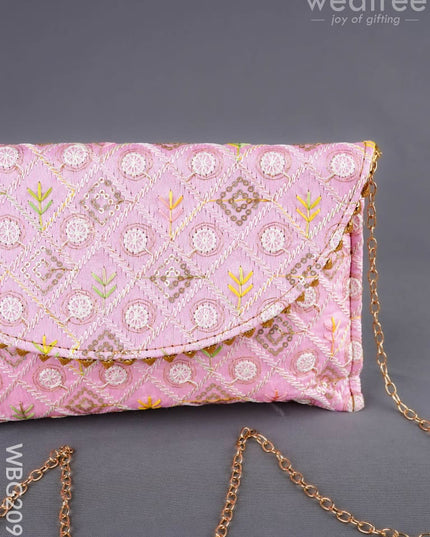 Embroidered Sling Bag - WBG2099 - Clutches & Purses