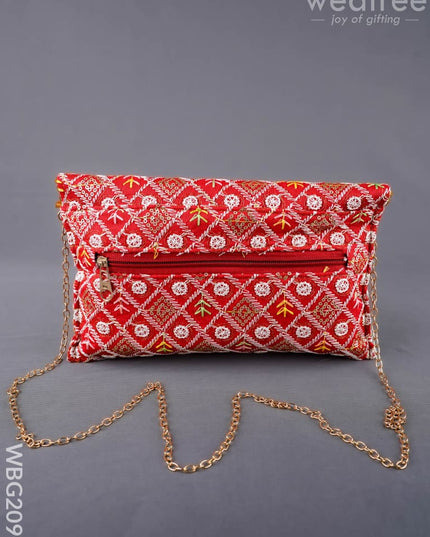 Embroidered Sling Bag - WBG2099 - Clutches & Purses