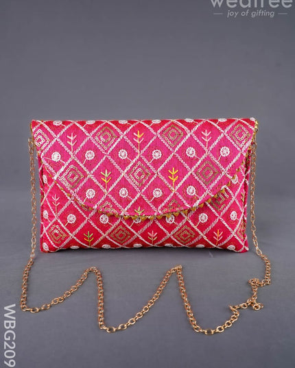 Embroidered Sling Bag - WBG2099 - Clutches & Purses