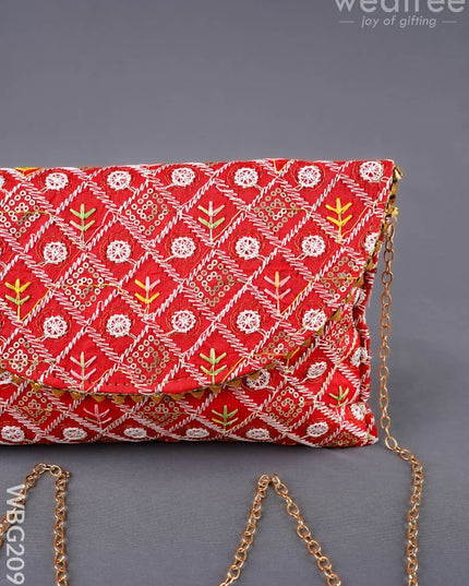 Embroidered Sling Bag - WBG2099 - Clutches & Purses