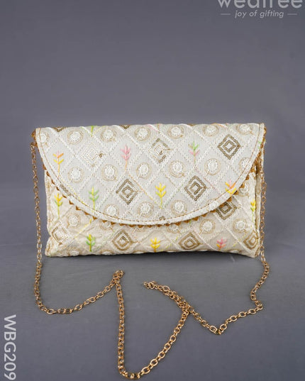 Embroidered Sling Bag - WBG2099 - Clutches & Purses